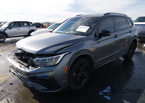 2022 Volkswagen Tiguan 2.0T Se R-Line Black from USA, damaged, VIN 3VVCB7AXXNM003425